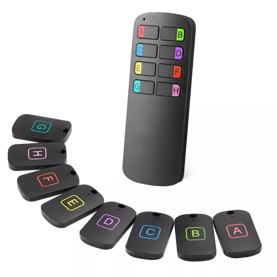 8 у 1 пульт дыстанцыйнага кіравання бесправадной сігналізацыі Key Finder Tracker